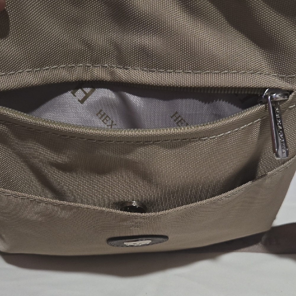 Hexagona Tan Crossbody Bag - Picture 5 of 9